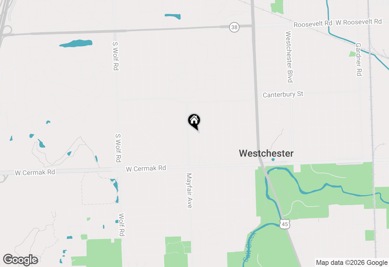 Map of 1850 Kensington Avenue, Westchester, IL 60154