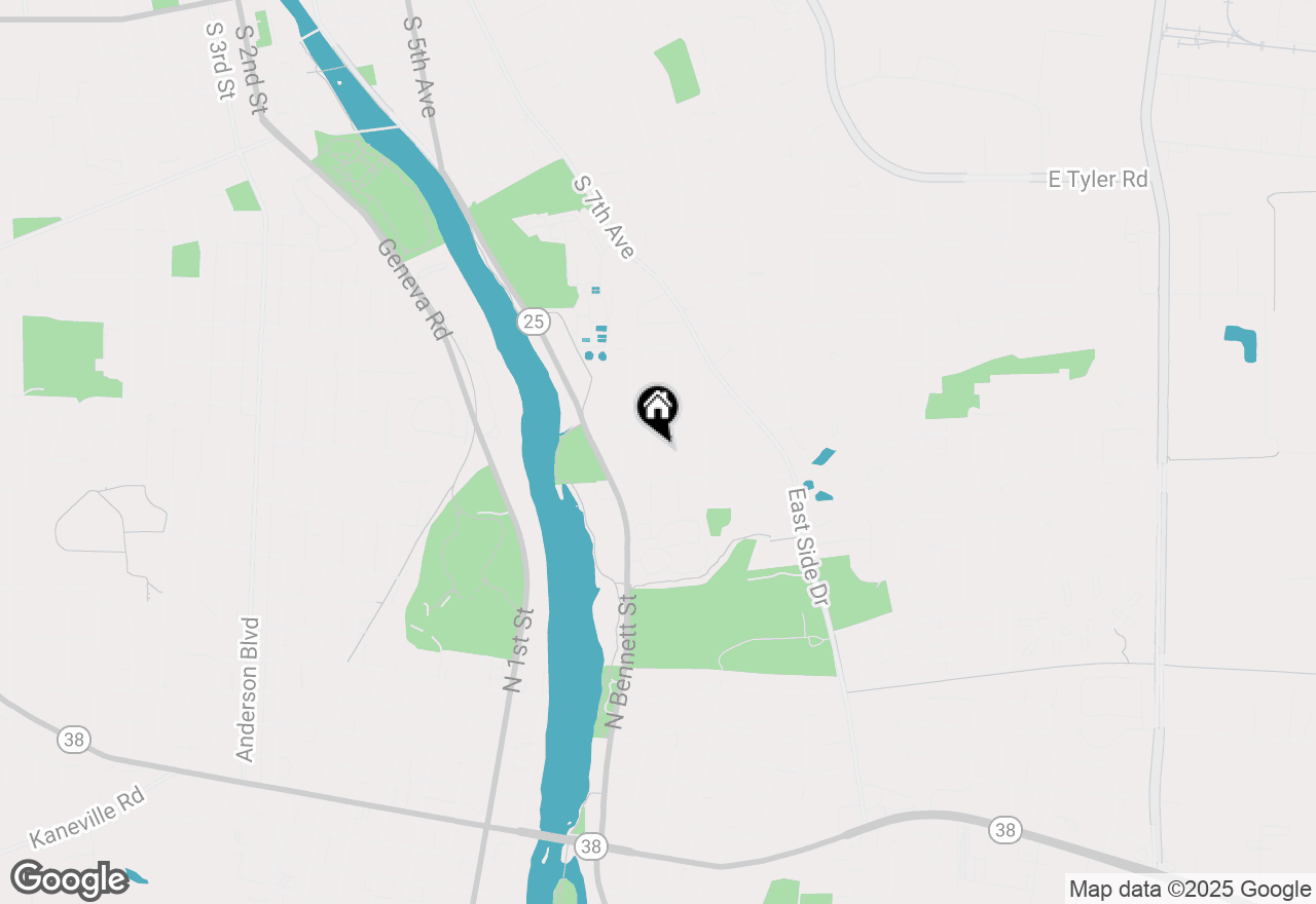 Map of 1826 S 3rd Place, St. Charles, IL 60174