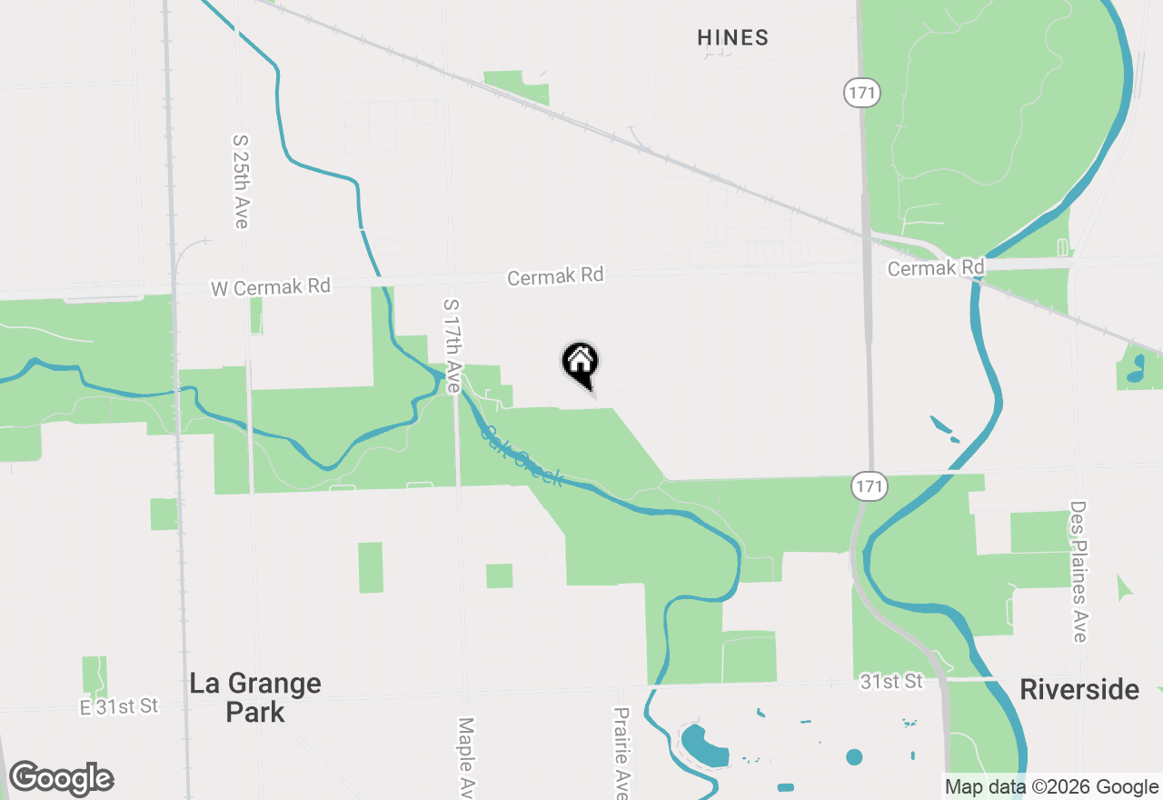 Map of 8936 W Forestview Avenue, North Riverside, IL 60546