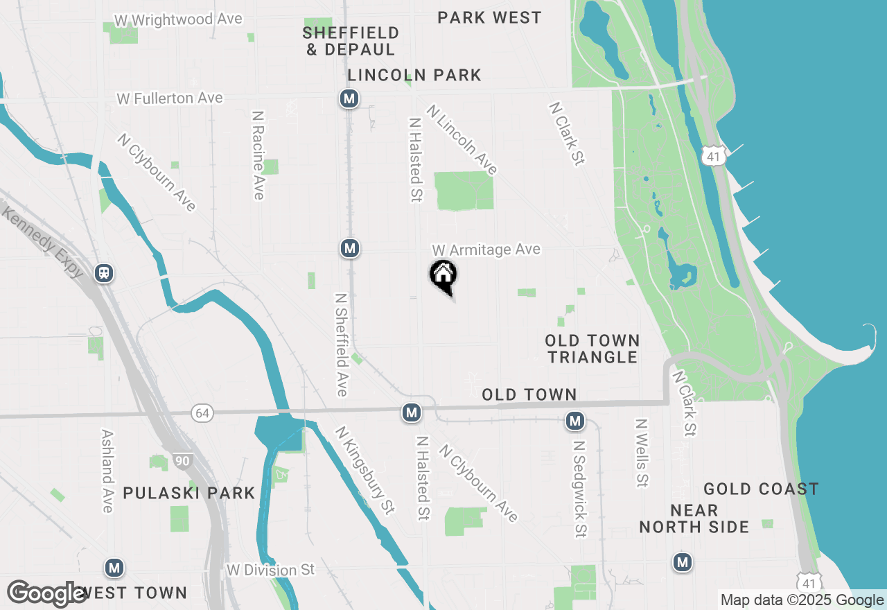 Map of 1865 N Burling Street, Chicago, IL 60614