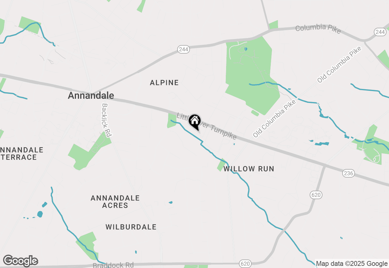 Map of 4546 Little River Run Drive, Annandale, VA 22003