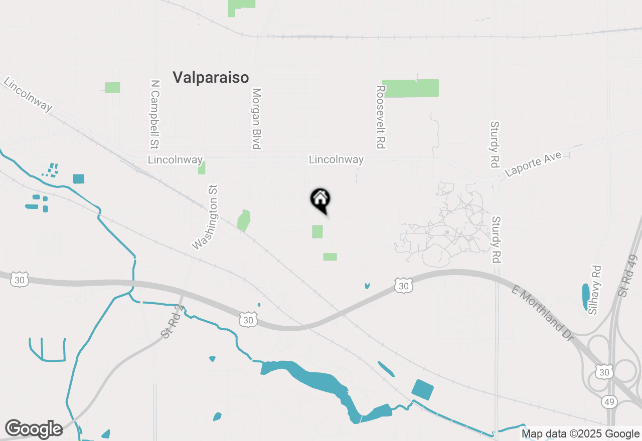 Map of 357 Garfield Avenue, Valparaiso, IN 46383