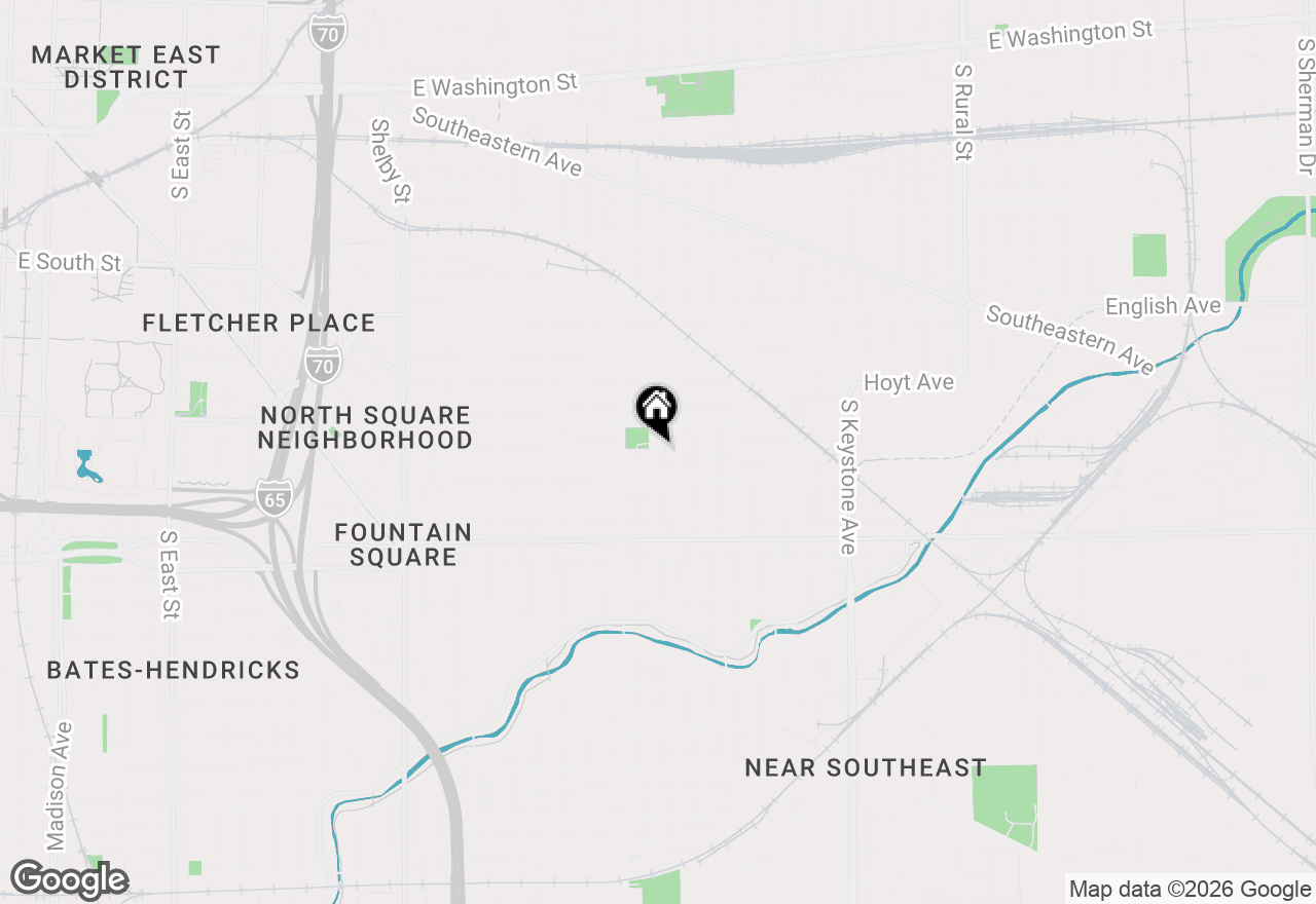 Map of 831 Dawson Street, Indianapolis, IN 46203