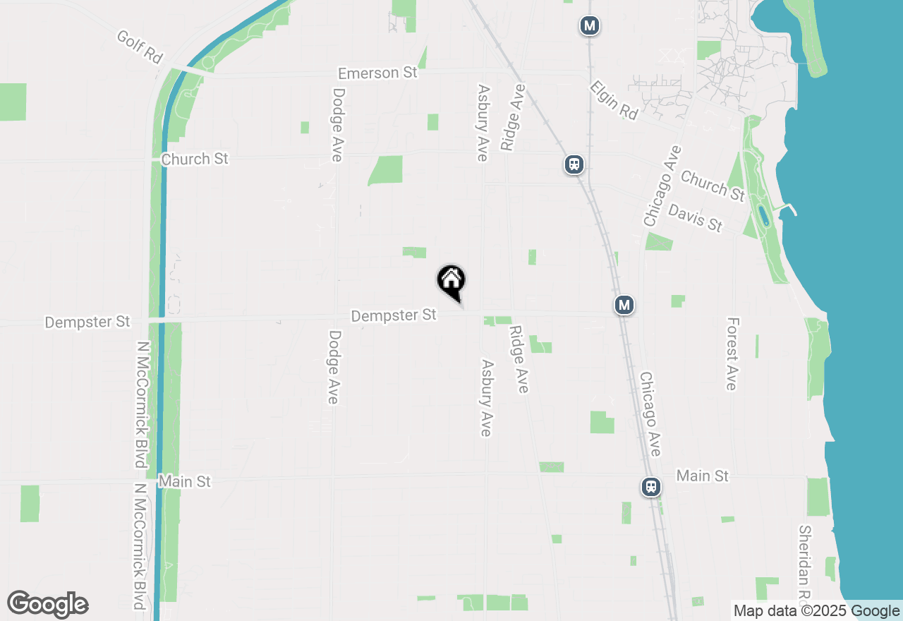 Map of 1310 Wesley Avenue, Evanston, IL 60201