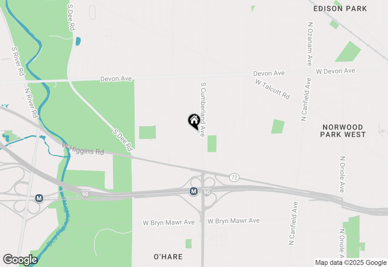 Map of 922 Glenlake Avenue, Park Ridge, IL 60068