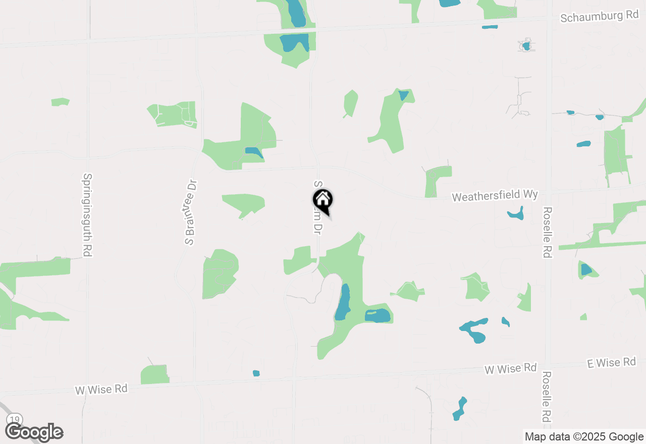 Map of 621 S Salem Drive, Schaumburg, IL 60193