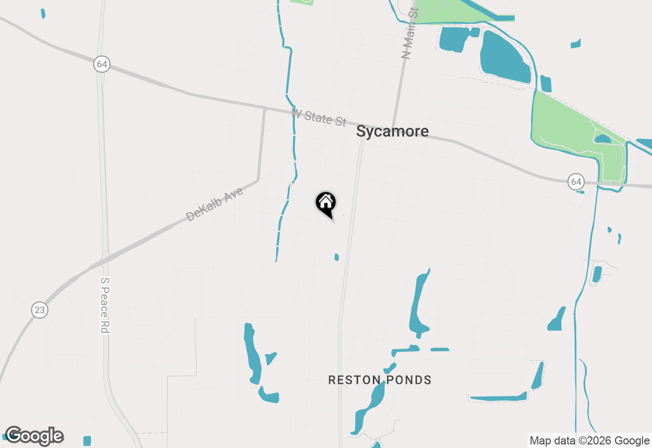 Map of 254 Edward Street, Sycamore, IL 60178