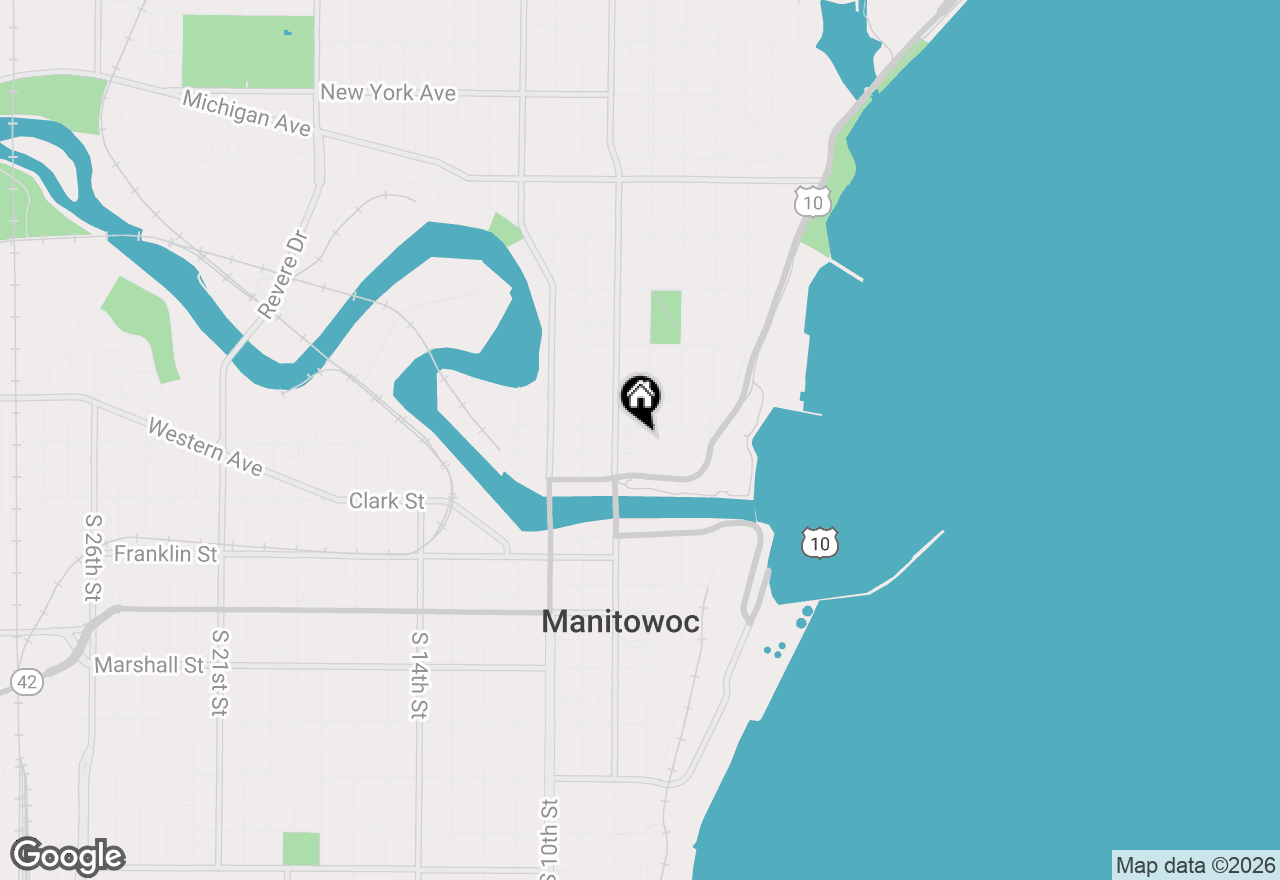 Map of 220 N 7th St #4, Manitowoc, WI 54220