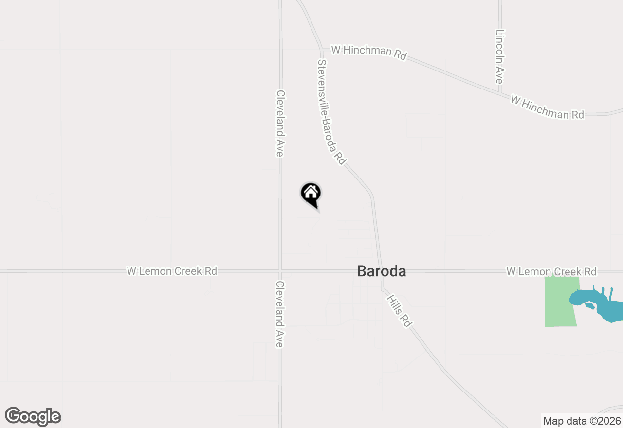 Map of 1605 &1609 Pheasant Run, Baroda, MI 49101