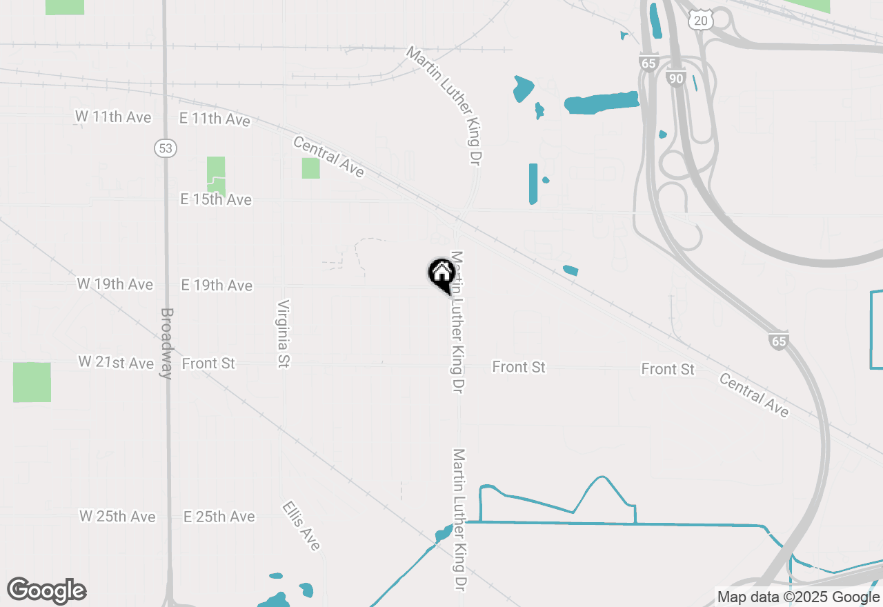Map of 1937 Louisiana Street, Gary, IN 46407