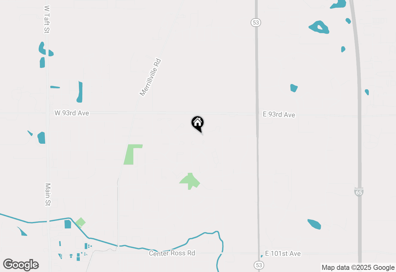 Map of 627 W 94th Court, Crown Point, IN 46307