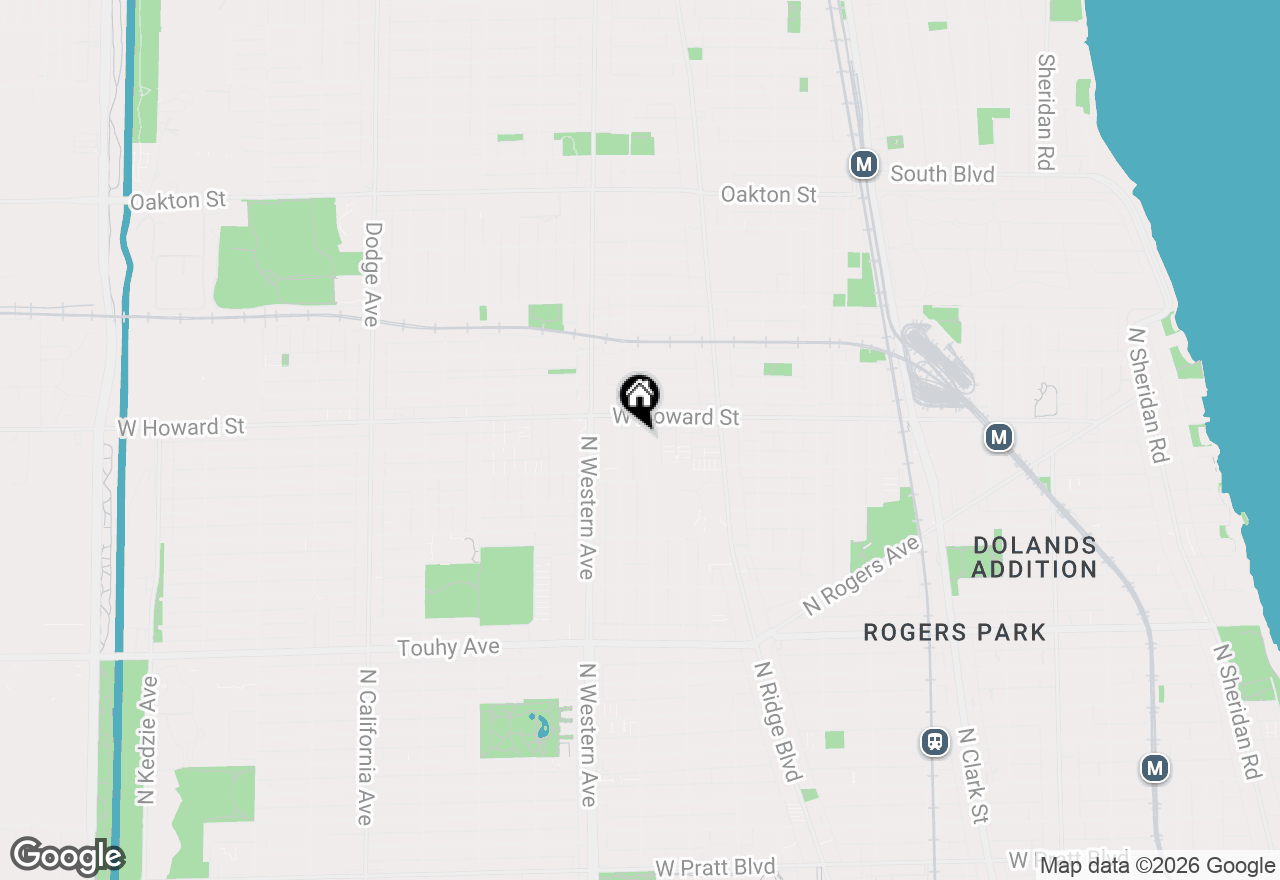 Map of 7544 N Oakley Avenue #2, Chicago, IL 60645