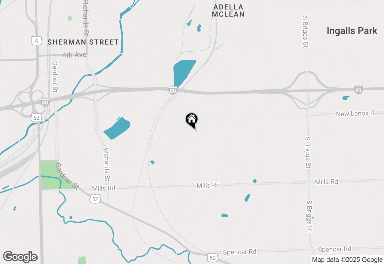 Map of 824 Harlow Avenue, Joliet, IL 60433