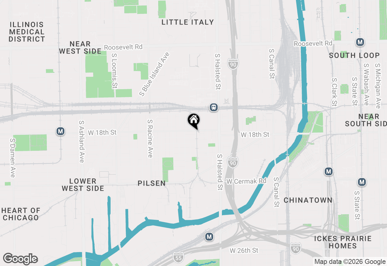 Map of 939 W 18th Street, Chicago, IL 60608