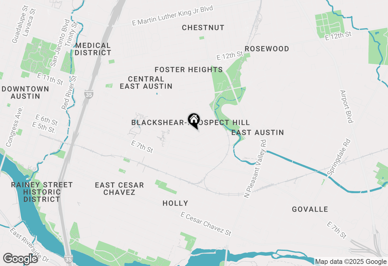 Map of 2016 E 11th St, Austin, TX 78702