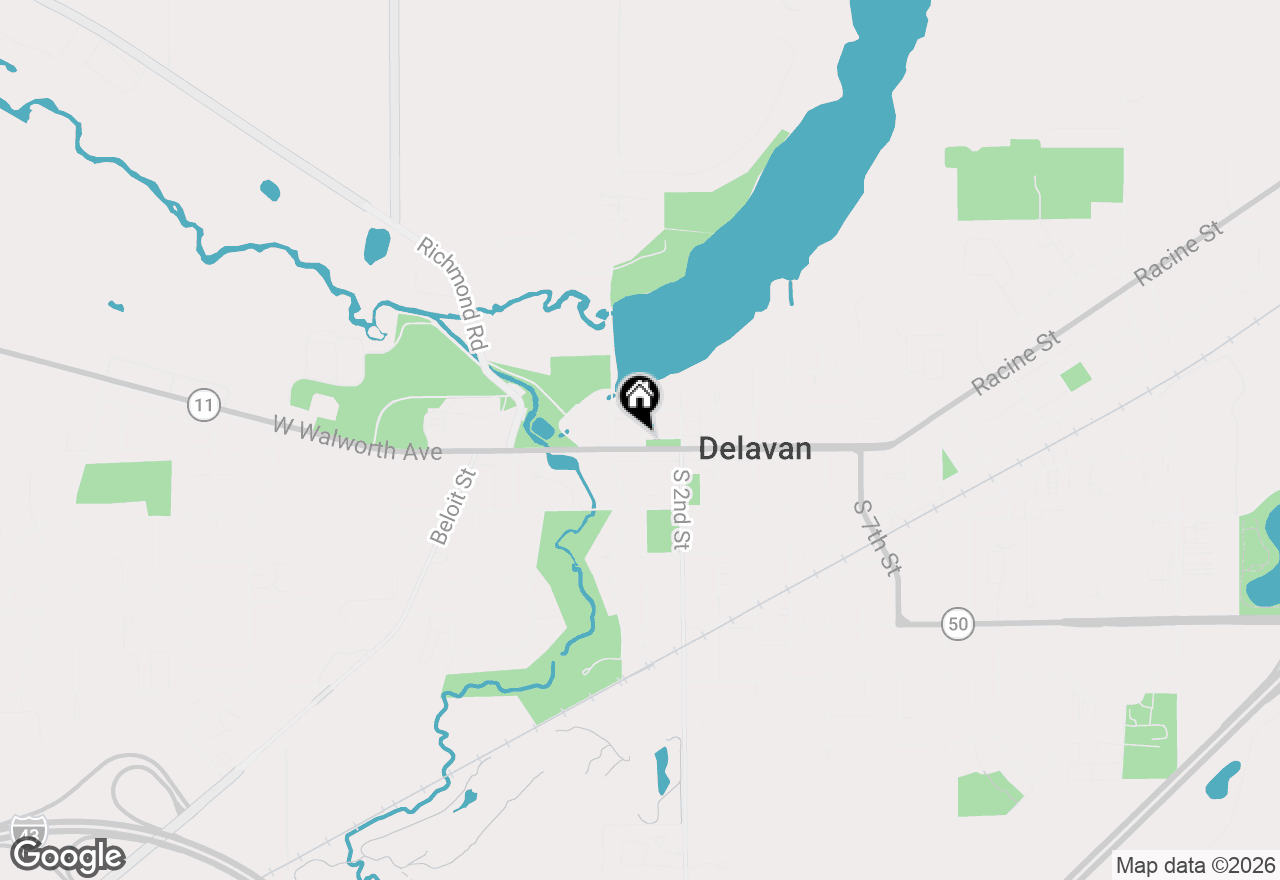Map of 67 E Walworth Ave #2, Delavan, WI 53115