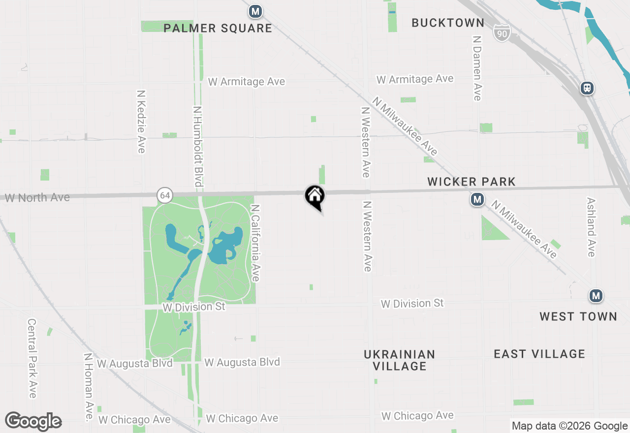 Map of 1505 N Rockwell Street, Chicago, IL 60622