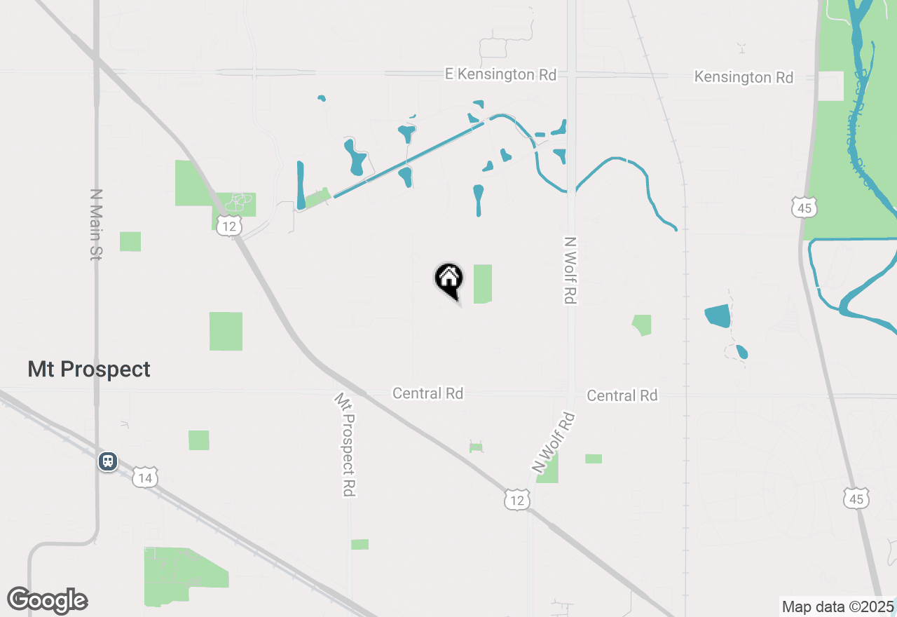 Map of 205 N Marcella Road, Mount Prospect, IL 60056