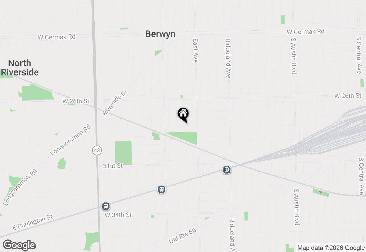 Map of 2733 Wesley Avenue, Berwyn, IL 60402