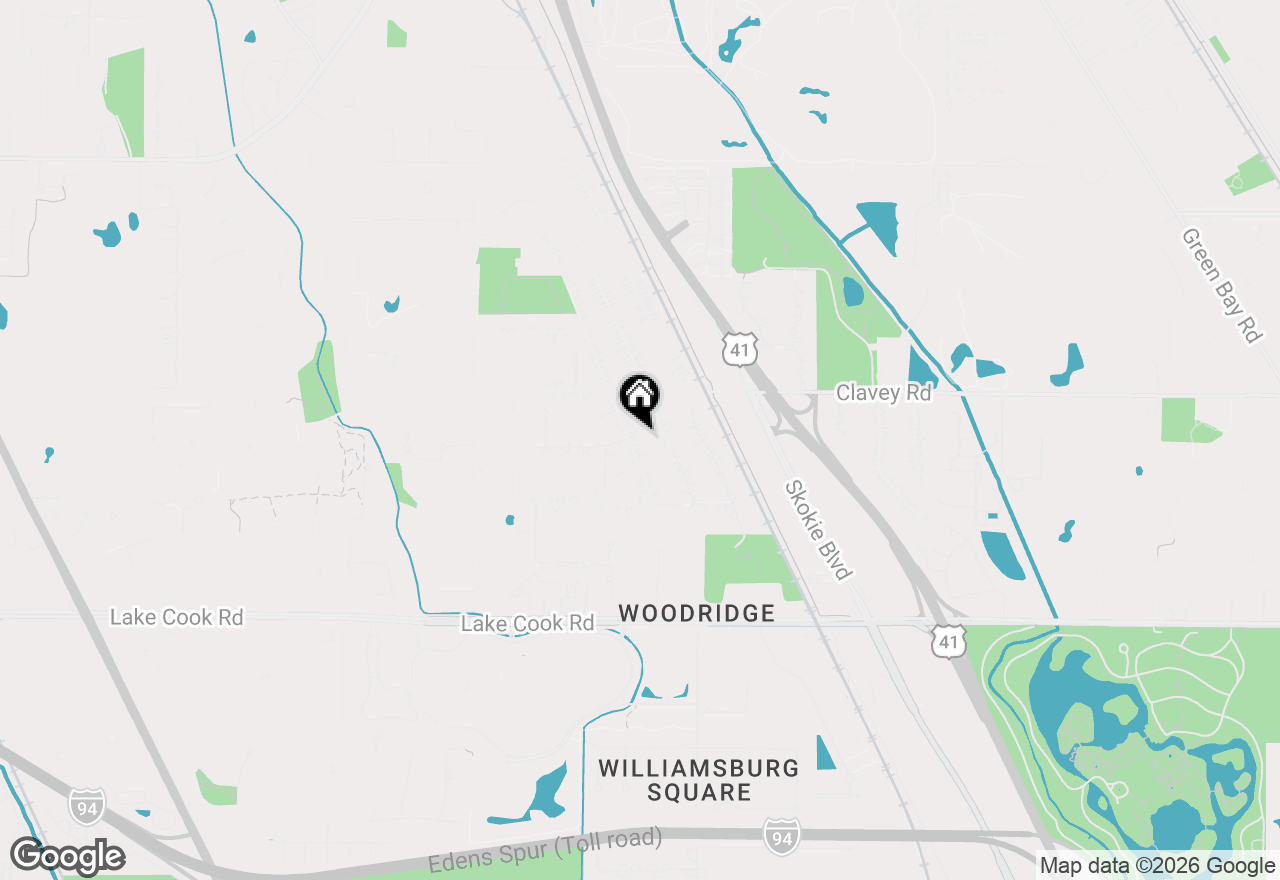 Map of 309 Ridge Road, Highland Park, IL 60035