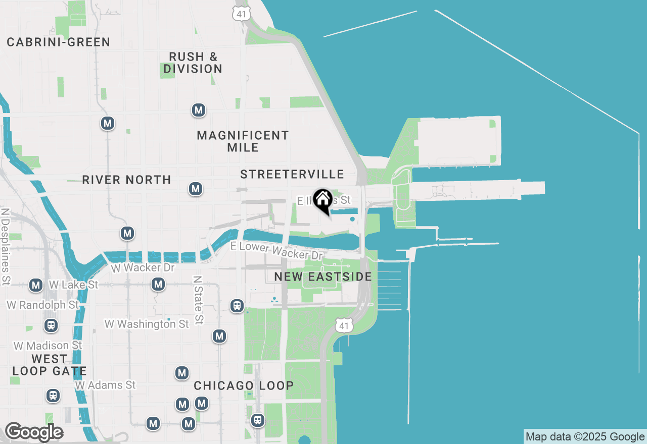 Map of 433 N Mcclurg Court, Chicago, IL 60611