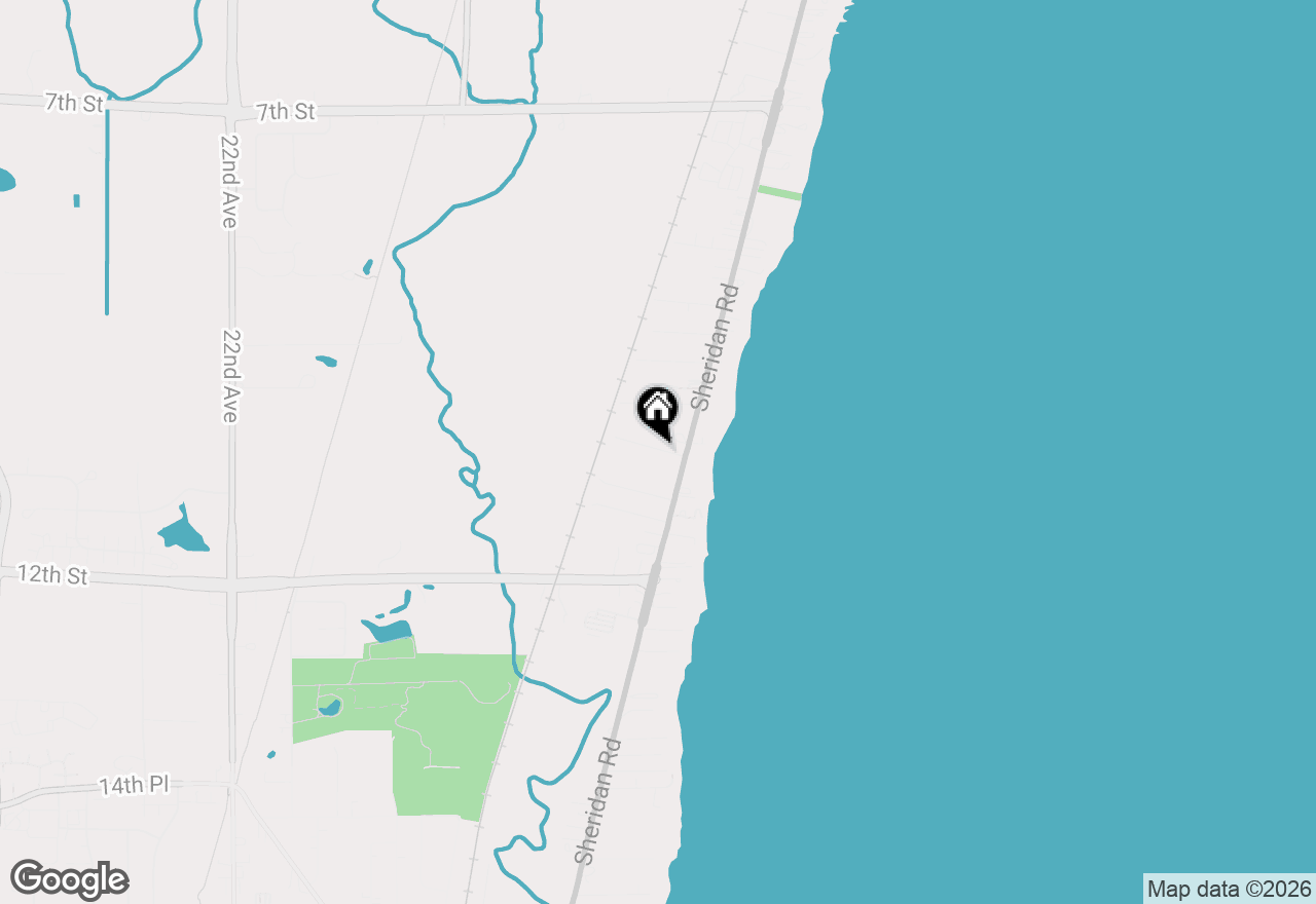 Map of 429 10th Pl, Kenosha, WI 53140
