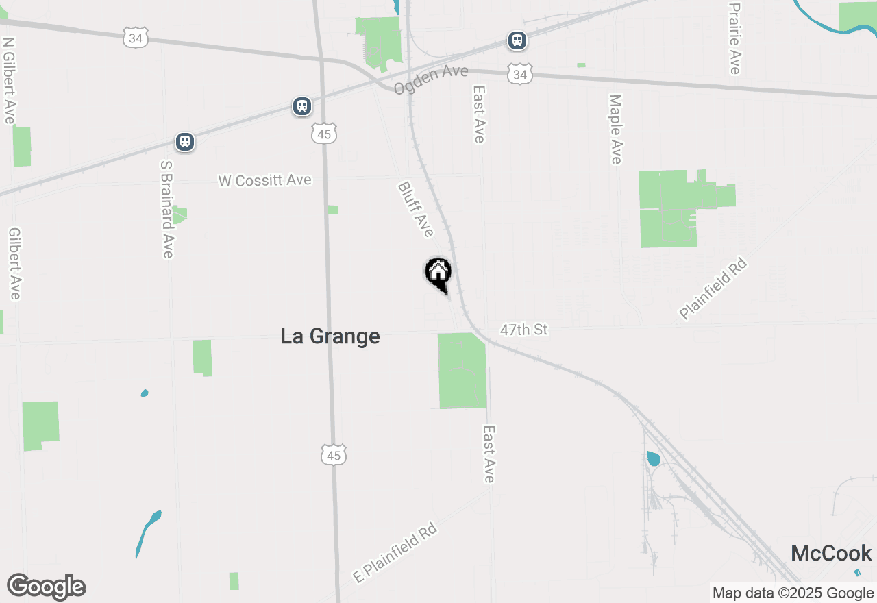 Map of 418 Bluff Avenue, La Grange, IL 60525