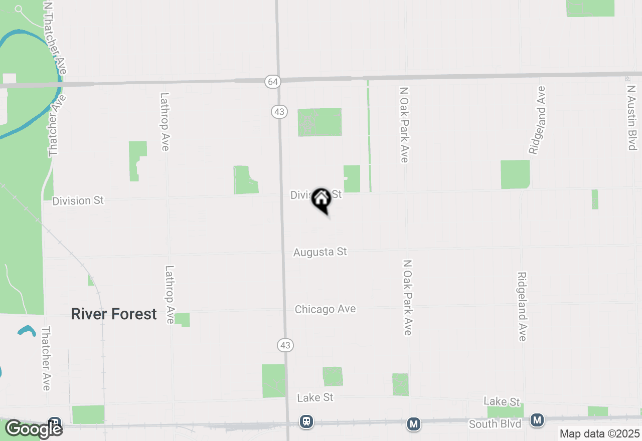 Map of 800 Belleforte Avenue, Oak Park, IL 60302