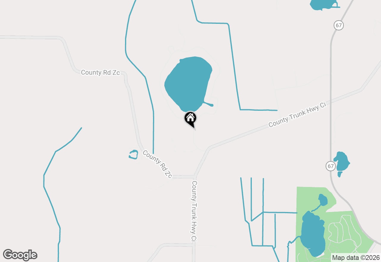 Map of W377S5229 Pretty Lake Rd, Dousman, WI 53118