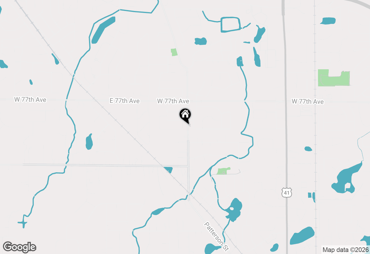 Map of 2527 Tate Drive, Schererville, IN 46375