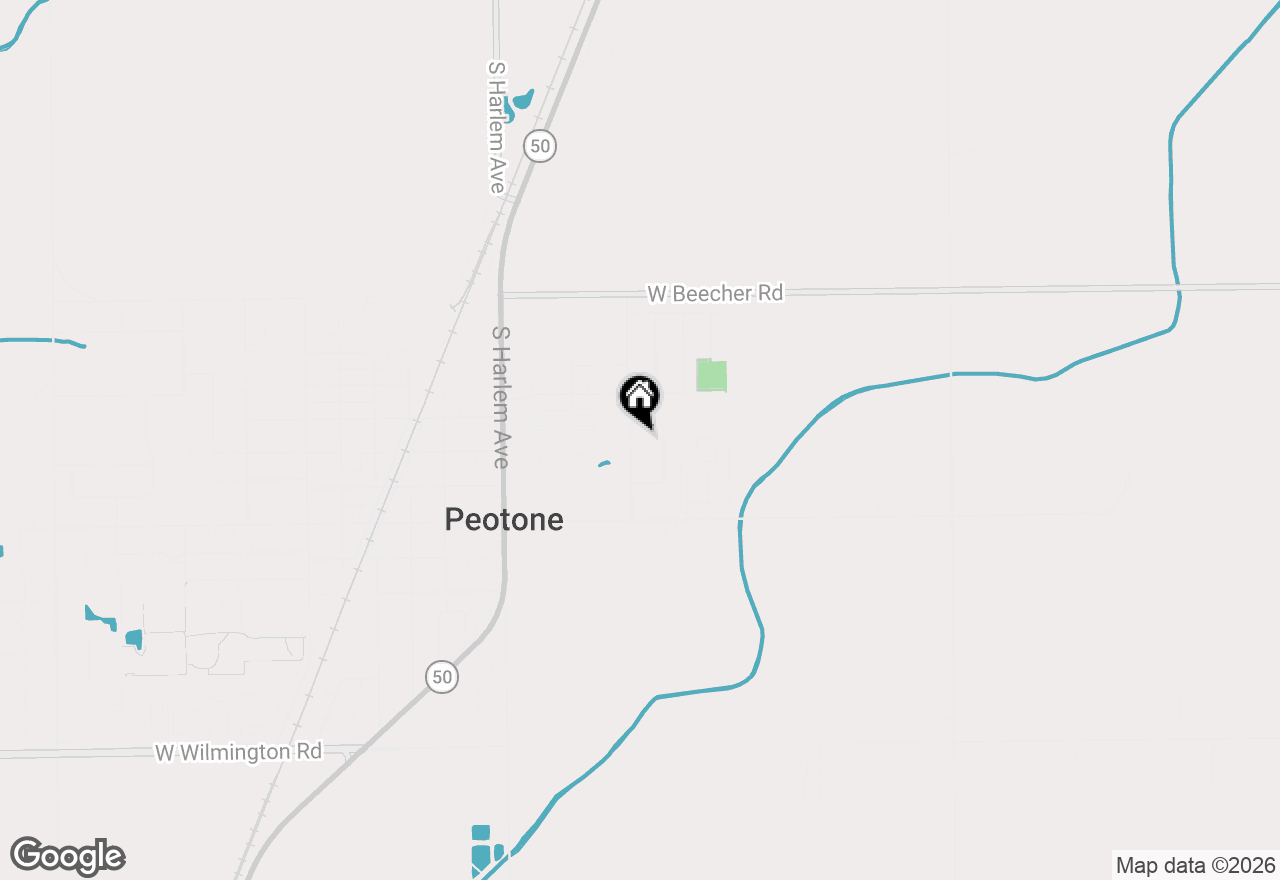 Map of 205 Wesley Drive, Peotone, IL 60468