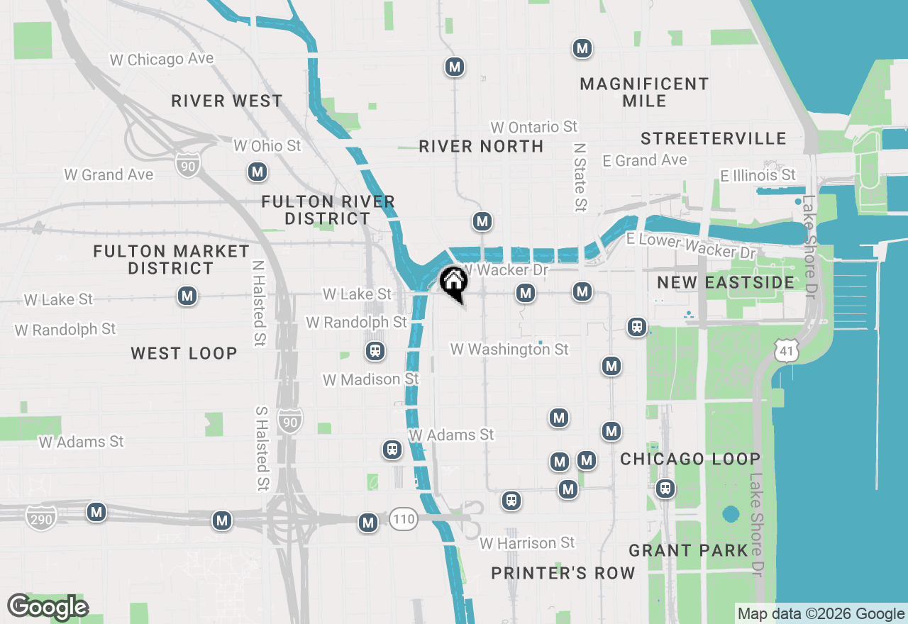 Map of 162 N Franklin Street #4THF, Chicago, IL 60606