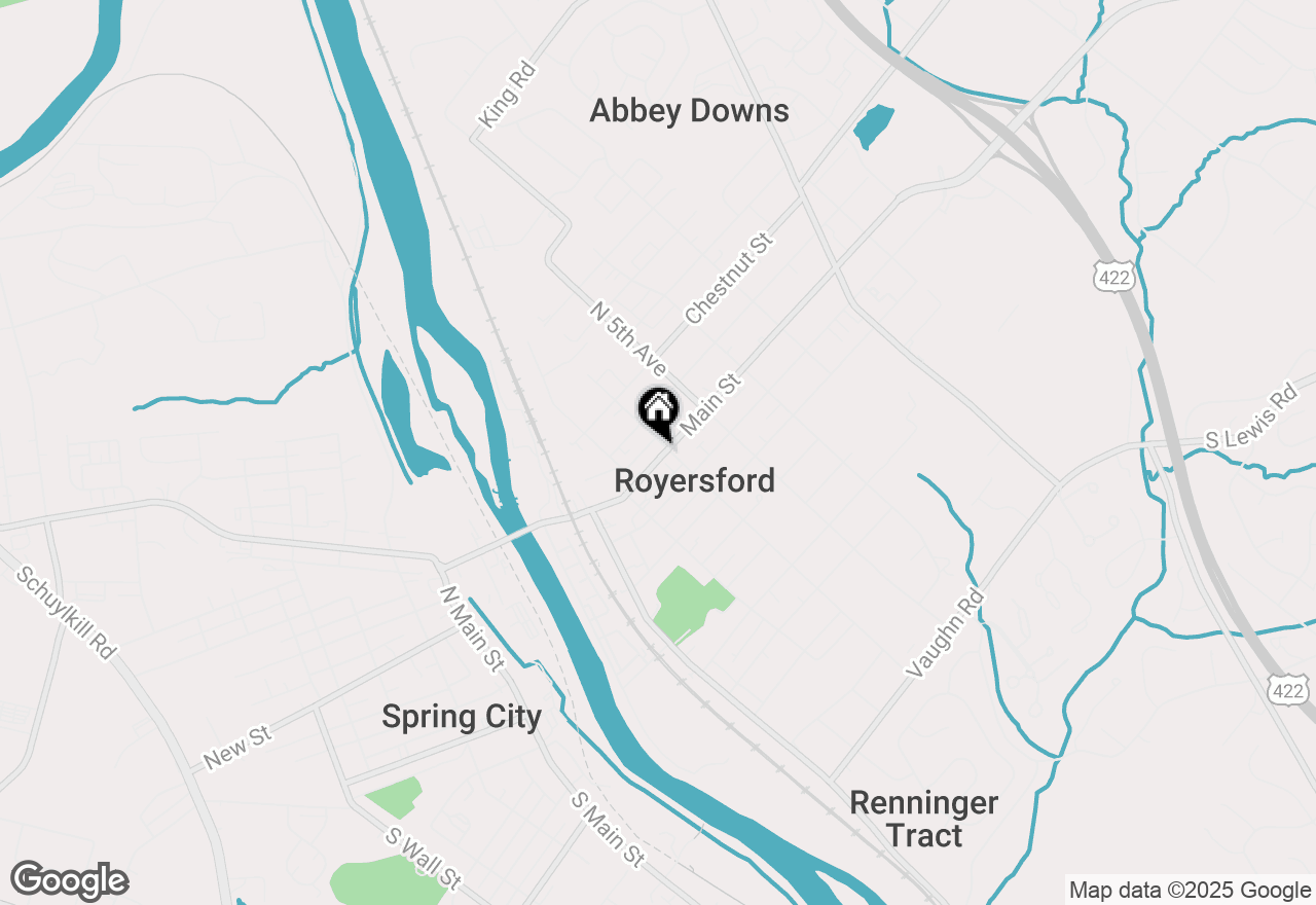 Map of 341 Main Street, Royersford, PA 19468