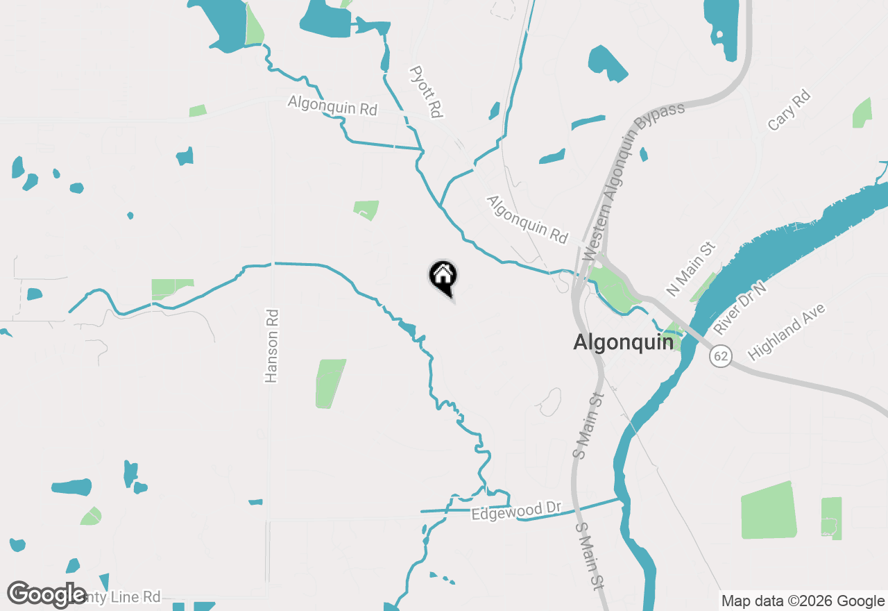 Map of 721 Brentwood Court, Algonquin, IL 60102