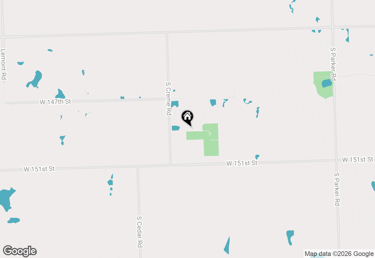 Map of 14521 W Rathfarn Drive, Homer Glen, IL 60491