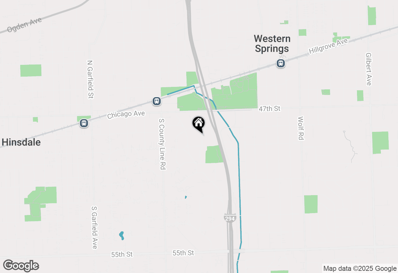 Map of 116 Springlake Avenue, Hinsdale, IL 60521