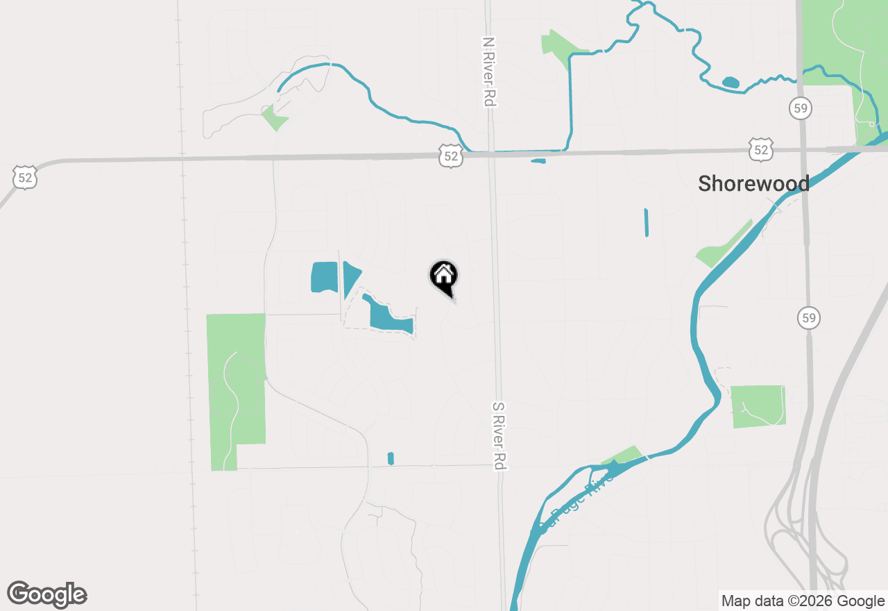 Map of 505 Cambridge Lane, Shorewood, IL 60404