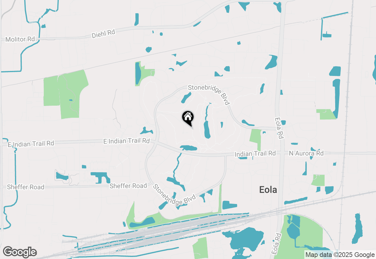 Map of 2580 Hanford Lane, Aurora, IL 60502