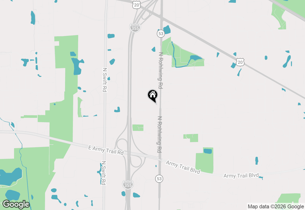 Map of 635 N Rumple Lane, Addison, IL 60101