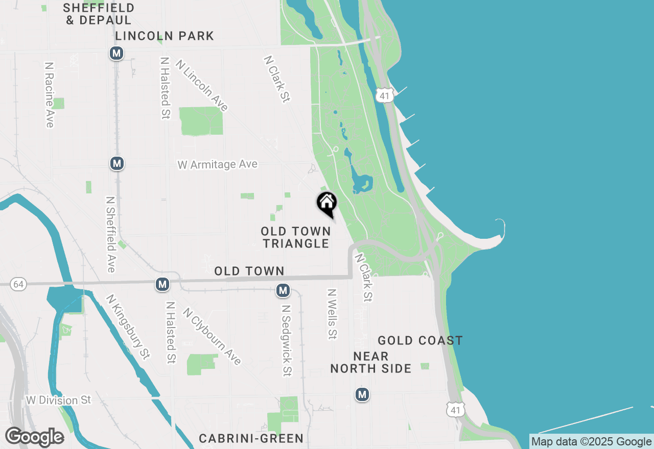 Map of 1750 N Wells Street #404, Chicago, IL 60614