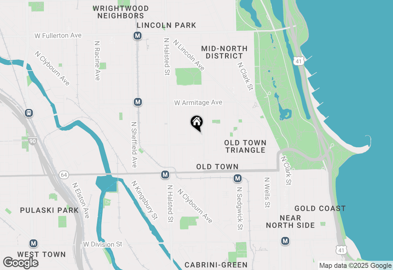 Map of 1833 N Howe Street, Chicago, IL 60614