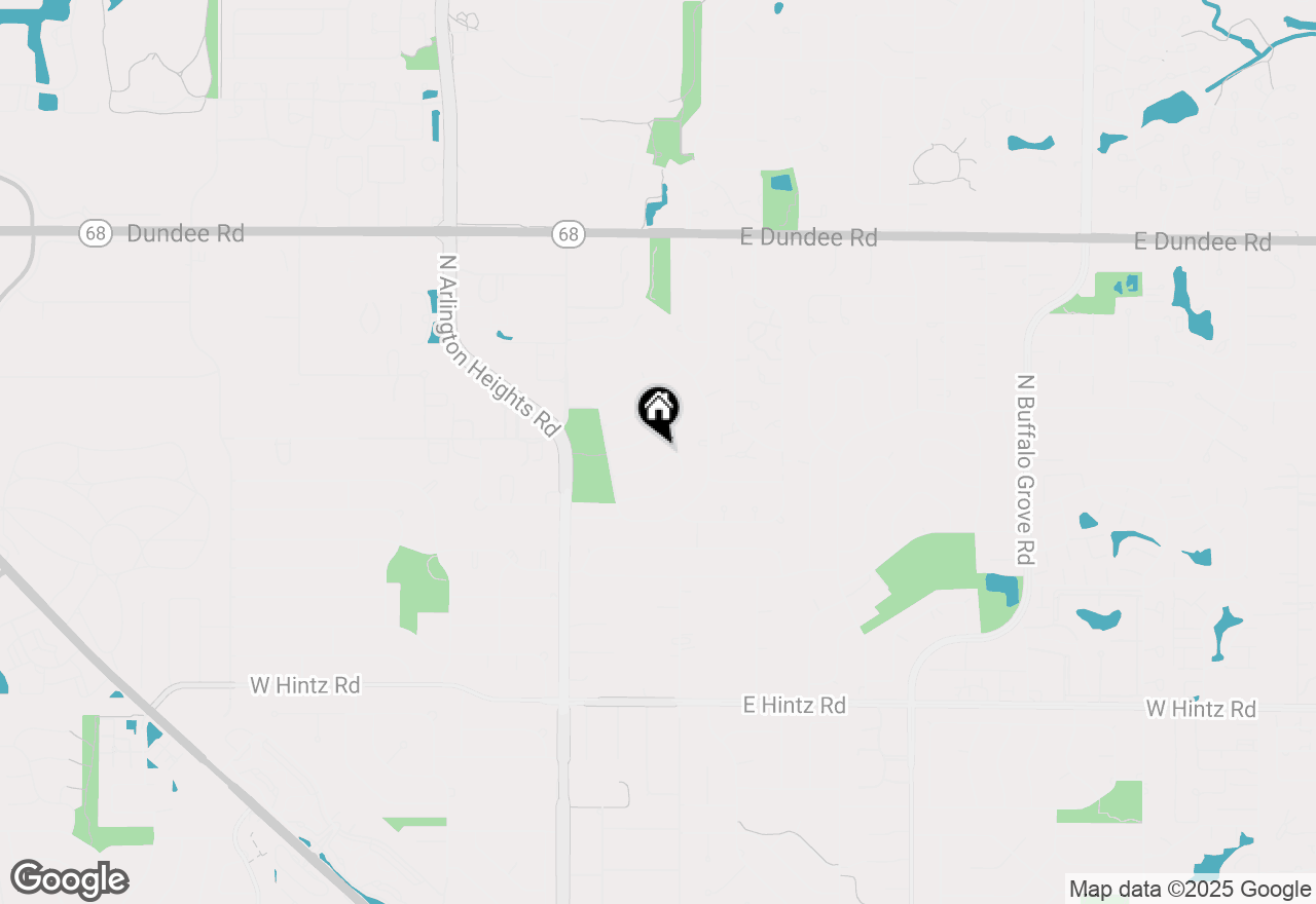 Map of 820 Saratoga Lane, Buffalo Grove, IL 60089