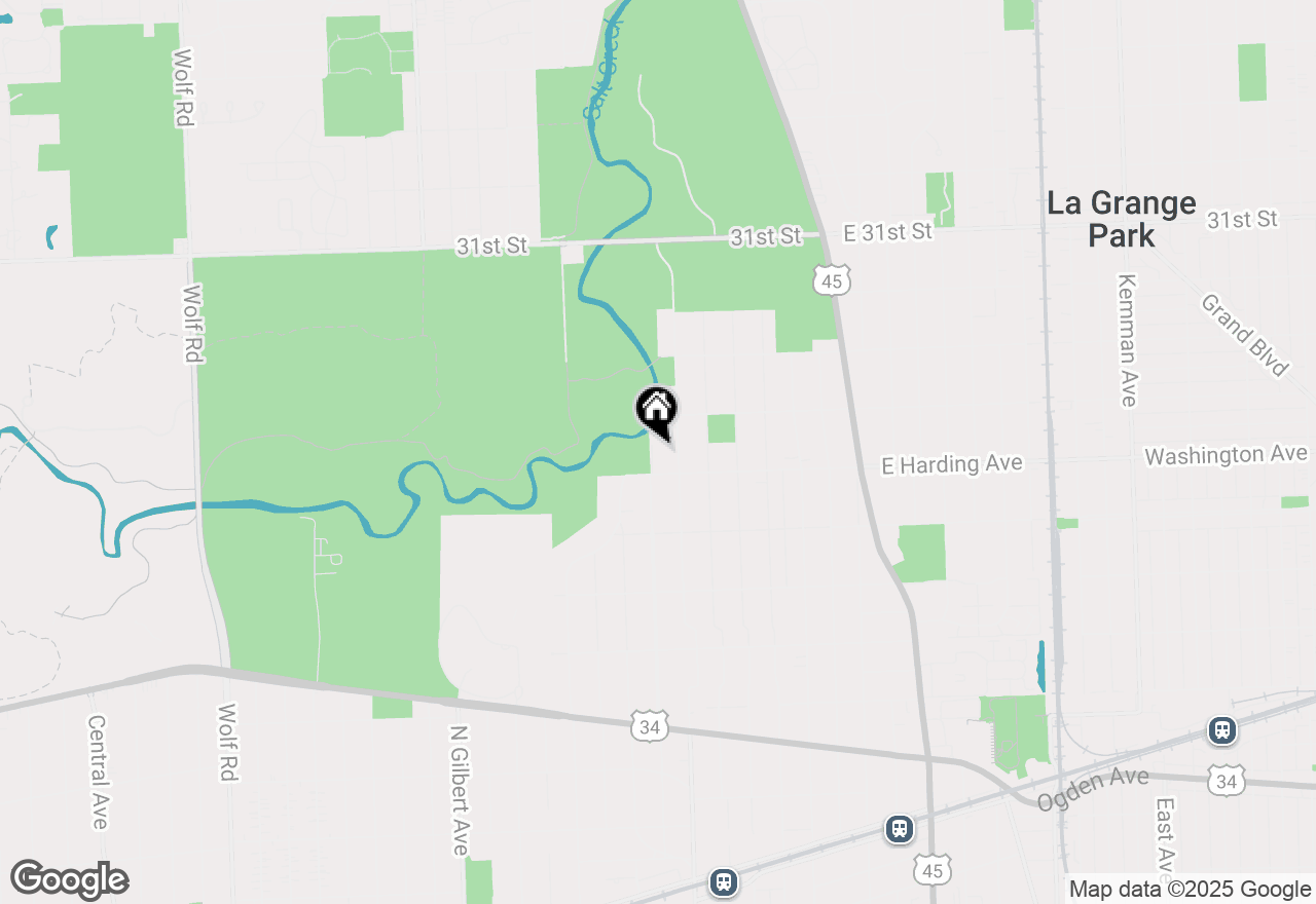 Map of 711 N Park Road, La Grange Park, IL 60526