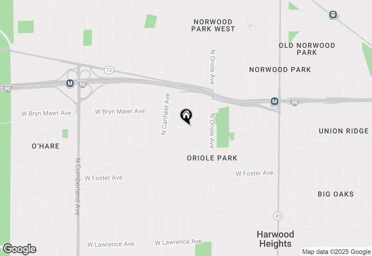 Map of 7735 W Catalpa Avenue, Chicago, IL 60656