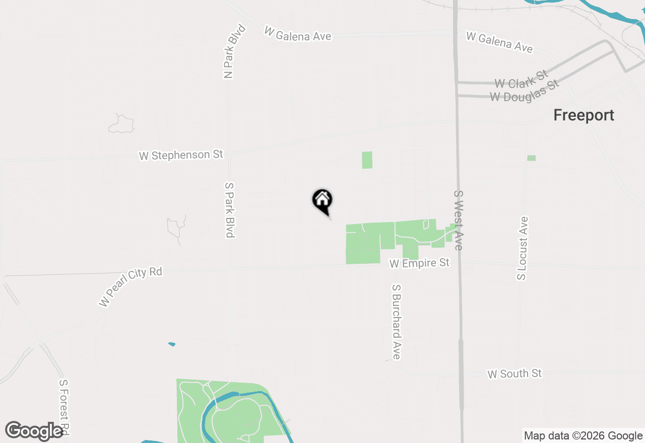 Map of 1250 W American Street, Freeport, IL 61032