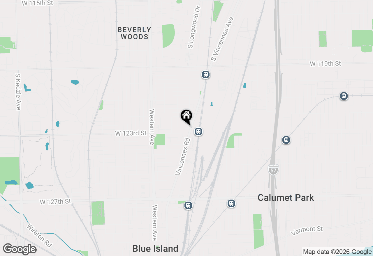 Map of 12242 Longwood Drive, Blue Island, IL 60406