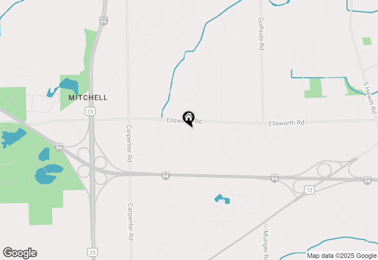 Map of 4074 Crystal Creek Drive, Ypsilanti, MI 48197