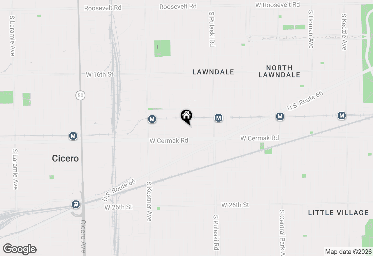 Map of 4140 W 21st Place, Chicago, IL 60623