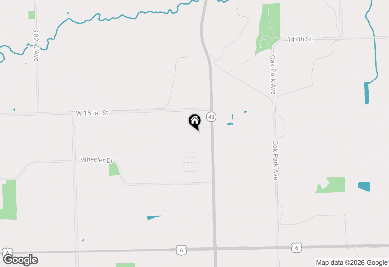 Map of 7300 W 152nd Street, Orland Park, IL 60462