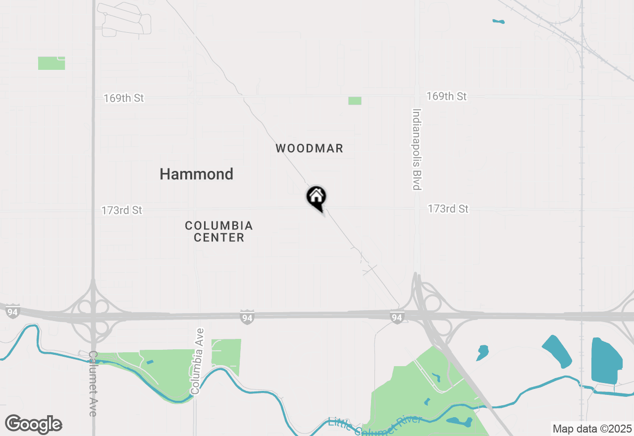 Map of 1619 173rd Place, Hammond, IN 46324